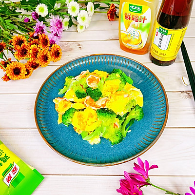 虾仁鸡蛋西兰花