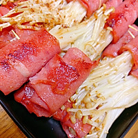 培根金针菇的做法图解1