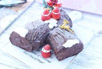#安佳新年聚会食谱#圣诞巧克力树桩蛋糕的做法