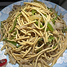 青椒豆腐丝