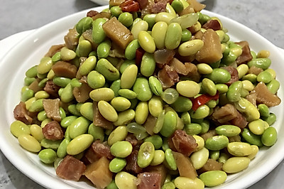 香炒毛豆豆--超級下飯菜