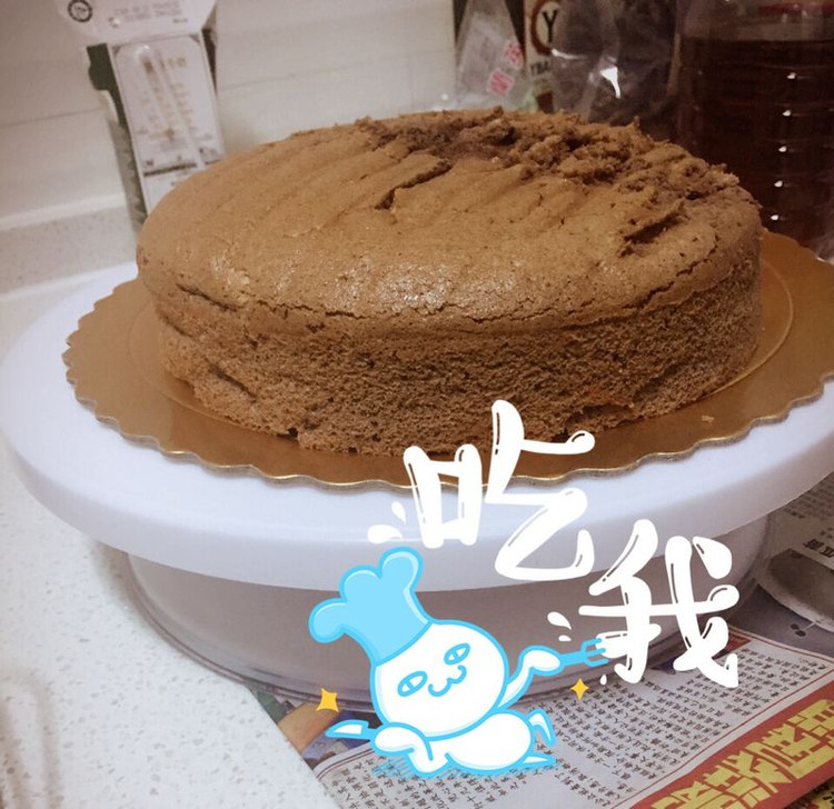 八寸可可戚风的做法