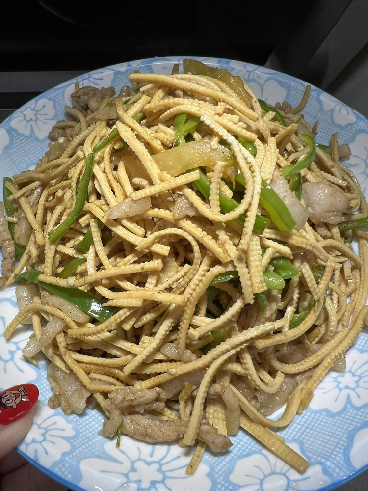 青椒豆腐丝的做法