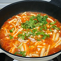 #母亲节，给妈妈做道菜# 番茄蘑菇肉片汤的做法图解10