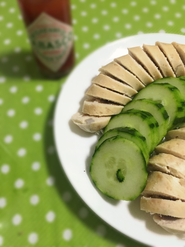 金枪鱼鸡胸香肠（健身餐）的做法
