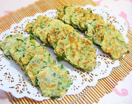 芹菜鸡蛋饼