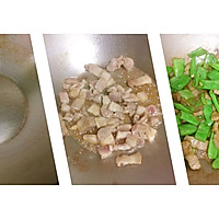 五花肉烧豆角饭，一锅出的饭菜。的做法图解3
