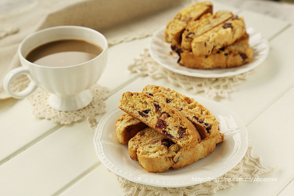 ~蔓越莓杏仁脆饼（Biscotti）~