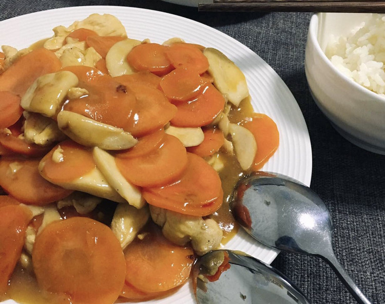 杏鲍菇鸡片的做法