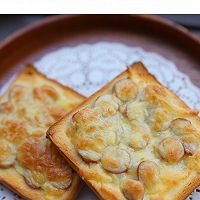 香肠芝士吐司披萨的做法图解6