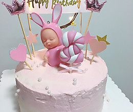 6寸粉嫩系渐变生日蛋糕的做法