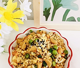 #吃出健康，解决假胖#炒燕麦米饭的做法