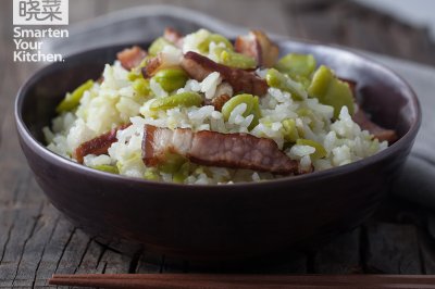 腊肉豆瓣饭