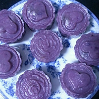 无油无糖紫薯冰皮月饼的做法图解3