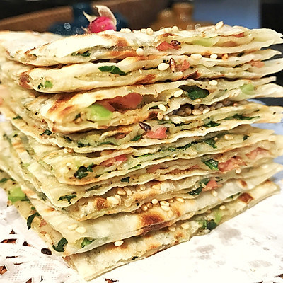 火腿蔬菜薄饼