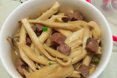 杏鲍菇牛肉粒