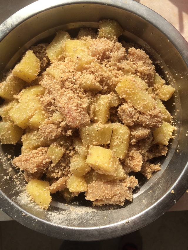 懒人低脂版粉蒸鸡胸肉的做法图解4