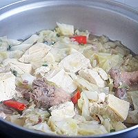 排骨圆白菜炖冻豆腐#母亲节，给妈妈做道菜#的做法图解7