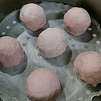 粉粉的嫩嫩春天的椰香香芋团的做法图解15
