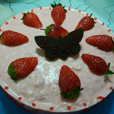 草莓慕斯蛋糕（无镜面版）