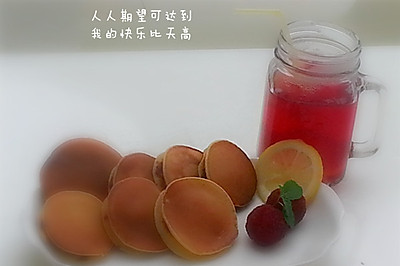 下午茶~铜锣烧与水果茶