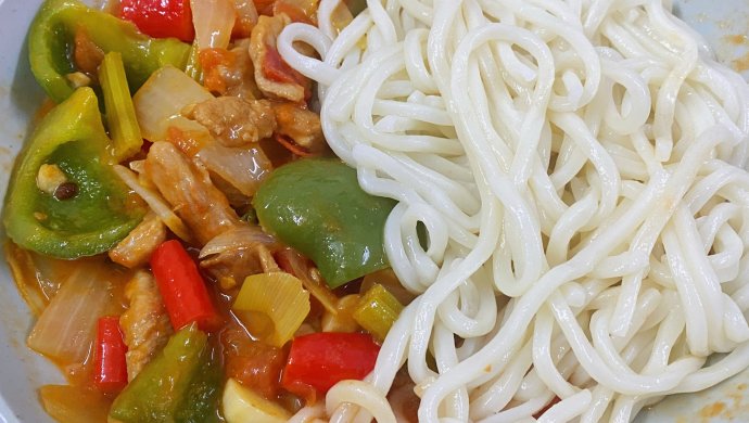 过油肉拌面