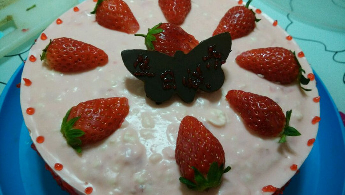 草莓慕斯蛋糕（无镜面版）