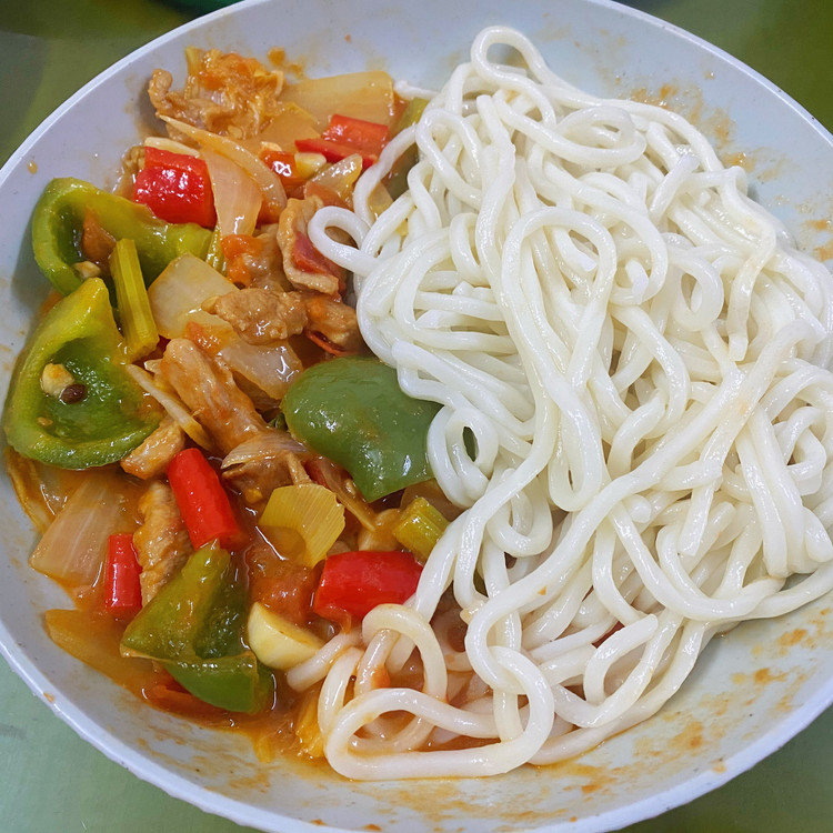 过油肉拌面的做法