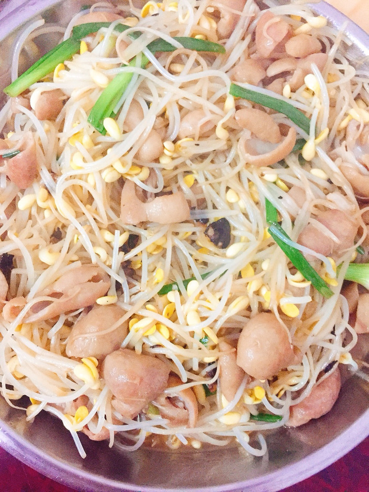 猪肠炒豆芽^o^的做法