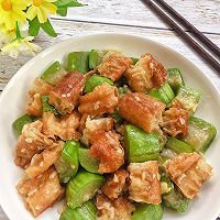 #解腻开胃就吃它#丝瓜炒老油条，夏季必吃清热祛暑的做法图解11