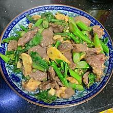 家常下饭菜芥蓝炒牛肉