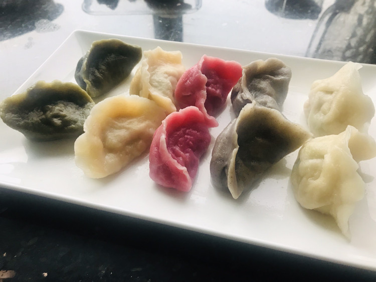 五色饺子的做法