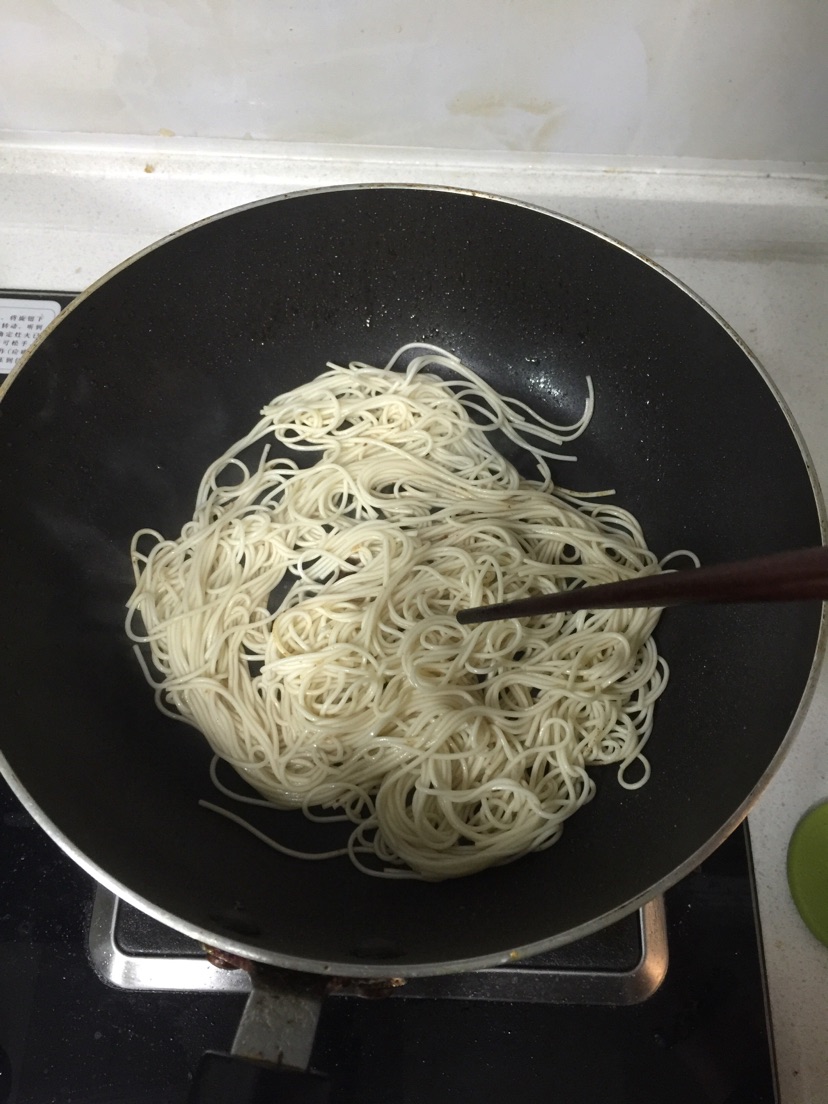 肉丝炒面--蟹糊版的做法图解8