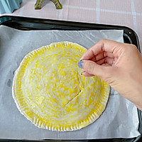 烘焙小白快手烤箱美食～爆浆拉丝紫薯芝士饼的做法图解7