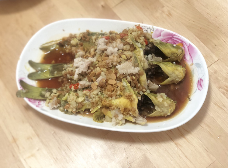 清蒸萝卜干黄骨鱼的做法