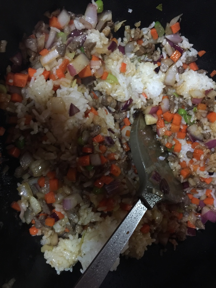 羊肉炒饭的做法图解6