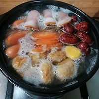 #冬天就要吃火锅#养生羊汤什锦锅的做法图解8