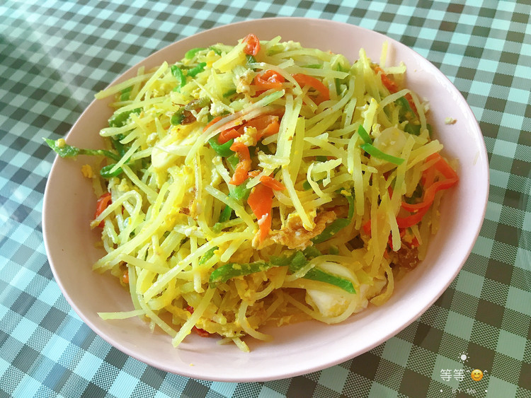 鸡蛋炒土豆丝的做法