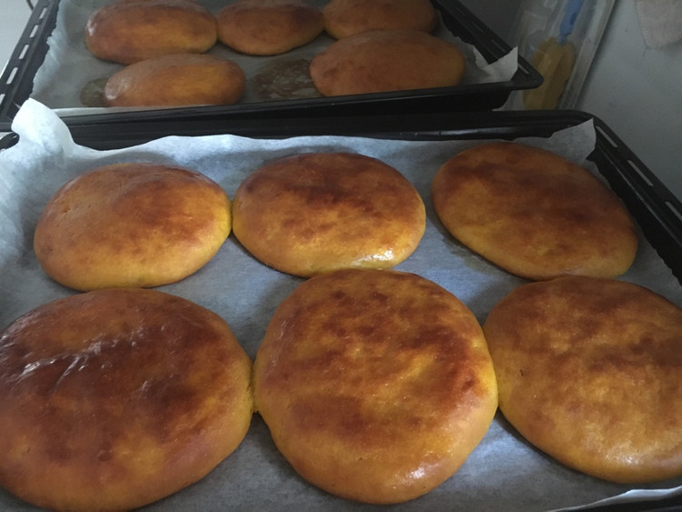 南瓜发面烤饼（烤箱版）的做法