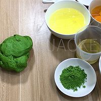 抹茶蛋糕面包卷，茶香云絮裹柔甜，绵密茶香绽舌尖。的做法图解4