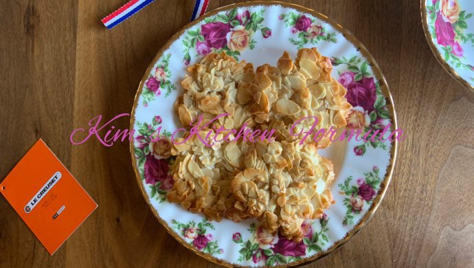 杏仁瓦片，消耗杏仁片和蛋清的小零食