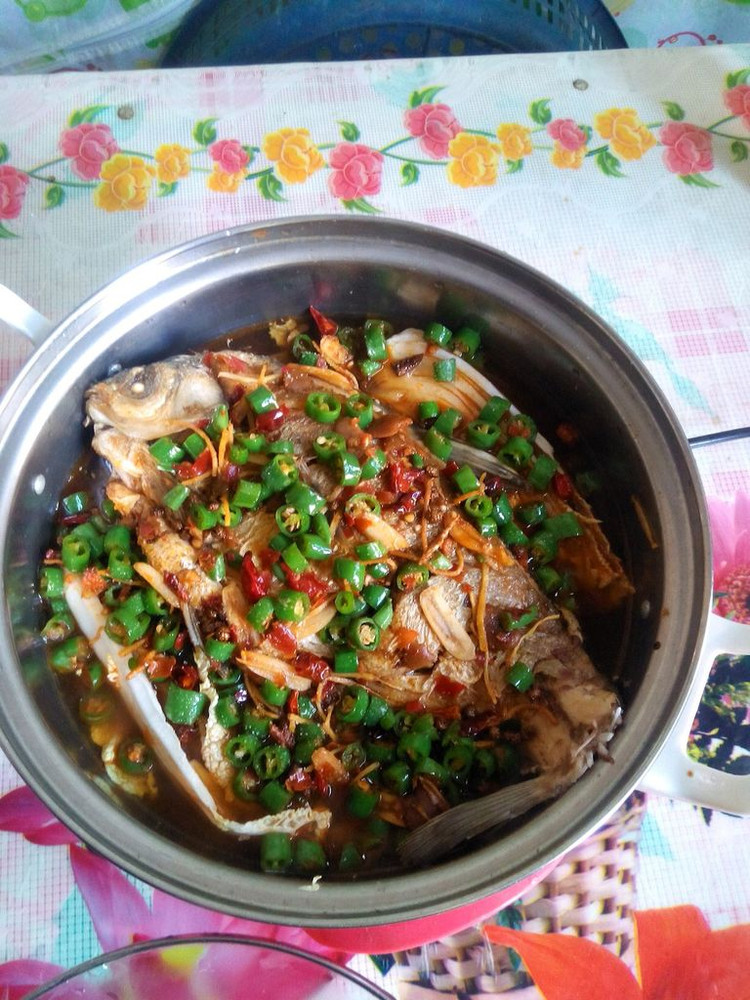 干锅鲳鱼的做法