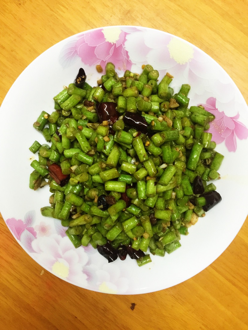 素炒豆角的做法图解5