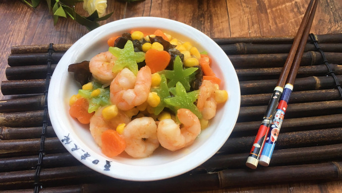杂蔬虾仁