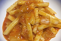 简单小食——泡菜炒年糕的做法
