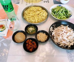 鸡丝凉面的做法