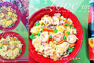 【味达美】味道美的大虾菌菇炒时蔬