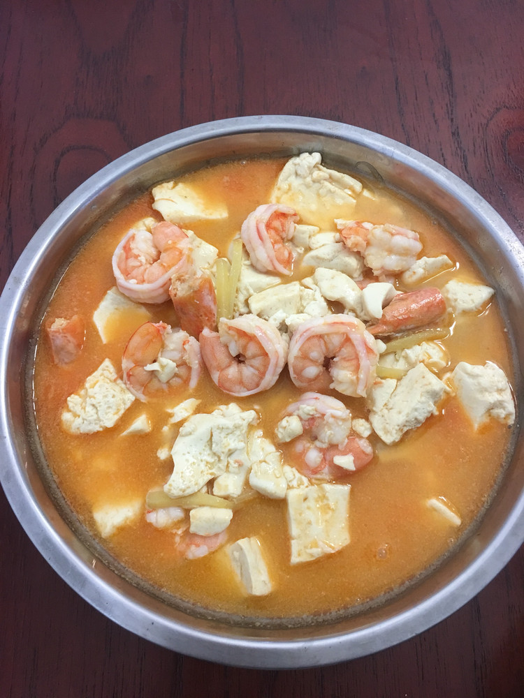 虾仁豆腐汤的做法