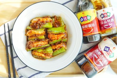 青椒肉酿大虾