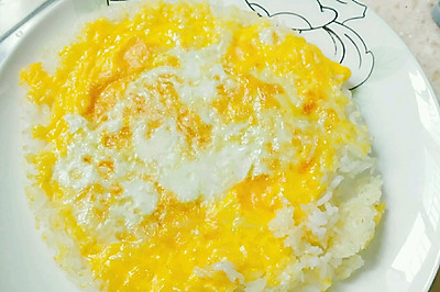 电饼铛版鸡蛋米饼，剩米饭的福音